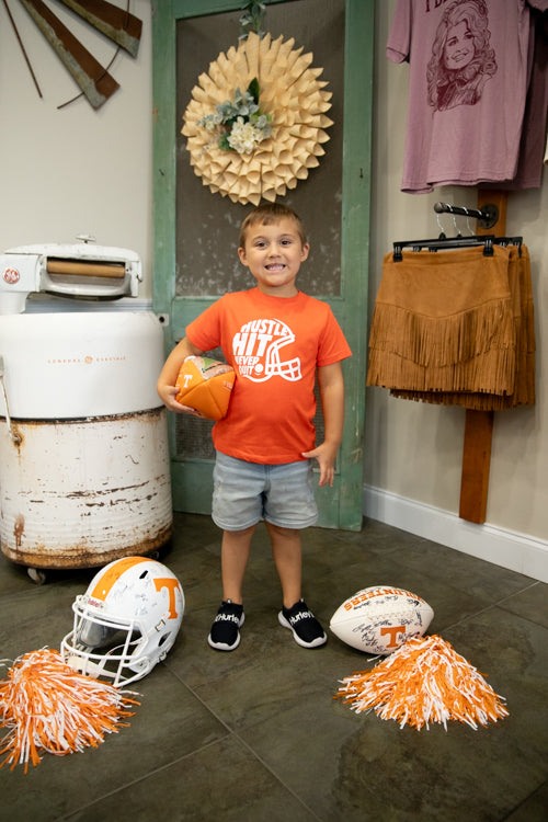 Orange Hustle Kid Tshirt
